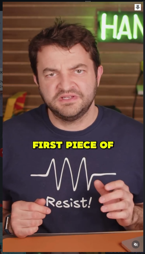 Community member sharing a first electronics lesson