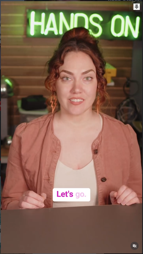 Community member speaking directly to the community