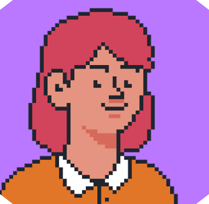 Pixel art character representing avid tinkerers